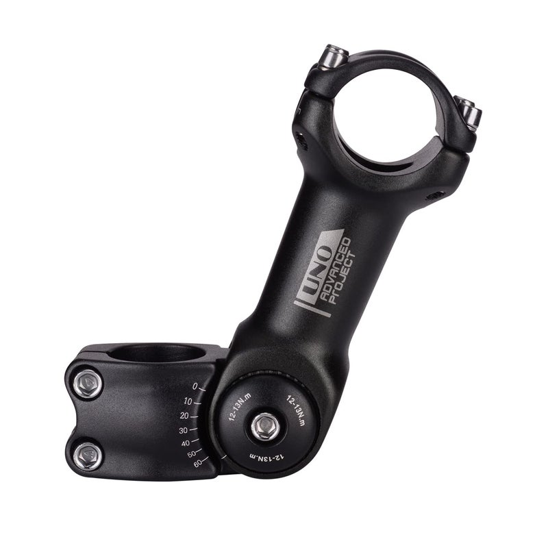 FOMTOR 31.8mm Adjustable Stem 110mm 0~60 Degree UNO 31.8mm MTB Adjustable Handlebar Stem for Most Mountain Bike Road Bike (Fit for 1.25'' Handlebar) - Image 1